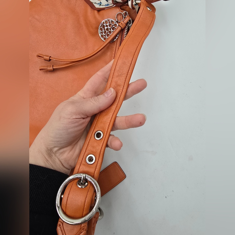 Coach Allie Leather Hobo Shoulder Bag - Picture 14 of 16